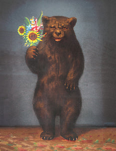 CC661 Bear with flowers