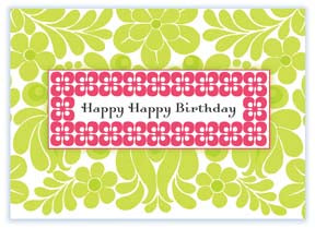 M102 Mini card - Happy Happy Birthday