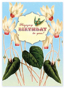 CC150 Happy Birthday To You! White Flowers