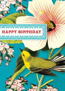 CC182 Happy Birthday Yellow Bird