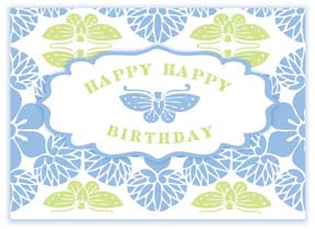 M112 Mini card - Happy Happy Birthday