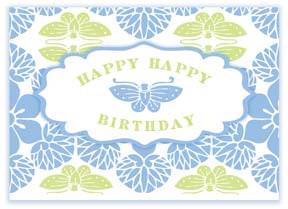 M112 Mini card - Happy Happy Birthday