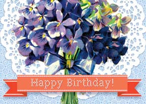 M153 Mini card - Happy Birthday! - Hydrangea Bouquet